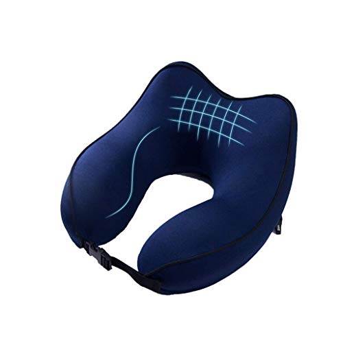 Preisvergleich Produktbild Huayer 378 / 5000 Reisekissen Auto Kopfstütze Reise-Nackenkissen, weicher Memoryschaum, Mittagspause, bequemes Kissen (Lesen, TV, Ruhe) (Farbe: Blau) (Farbe : Blau)