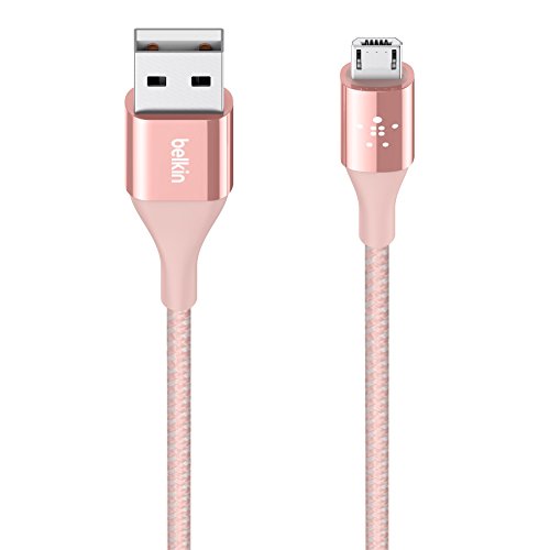 Belkin DuraTek Micro-USB/USB Kabel mit DuPont Kevlar (Premium Qualität, 1,2 Meter), rosegold
