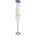 Havells Classique- S Low Noise 300 watt Hand Blender with Detachable Stainless Steel Stem, Double Bush,Copper Motor & 2 Years Warranty(Violet and white)