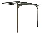 maderas tratadas para exterior leroy merlin  AD servicios Pérgola para Pared de Madera tratada 270/240 cm x 240 cm x 240 cm