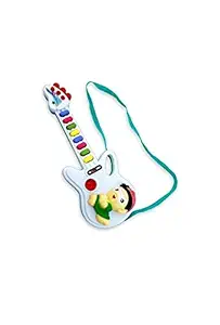 8 Buttons Guitar with Music & Light, Toy for Little Baby Kids (Multicolor)