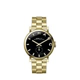 Marc Jacobs MBM3355 Damenuhr, 36mm breites Armband und Gehäuse aus Edelstahl, gold, Mineralglas