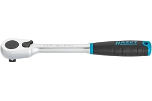 HAZET HiPer cricchetto reversibile a denti fini 916HP, azionamento Quadrato da 12,5 mm (1/2 pollice), angolo di azionamento R
