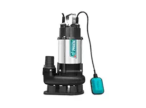MR LIGHT TOTAL Submersible Sewage Water Pump, 750W, 1.0HP, 21M3/H, Copper Wire Motor, 9 m Cable, SS Pump Body