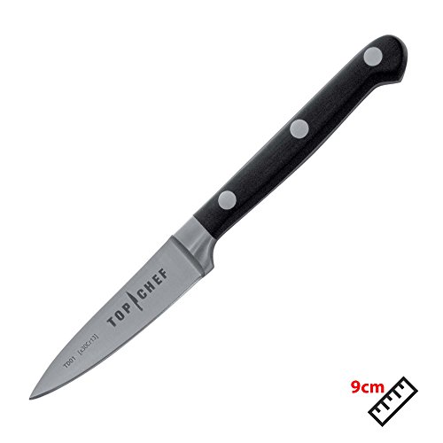 Chroma Sonderedition „Top Chef“ 7-teilig Profi Premium Messer-Set bestehend aus Messerblock mit Schärfer, Kochmesser, Santoku-Messer, Brotmesser, Allzweckmesser, Tranchiermesser, Schälmesser - 8
