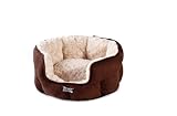 Do Not Disturb Luxury Oval Cat Bed, Chocolate