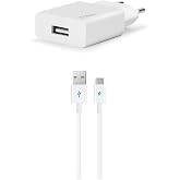 ttec SmartCharger Seyahat Şarj Aleti, 2.1A ve Type-C, 120cm Kablolu, Beyaz