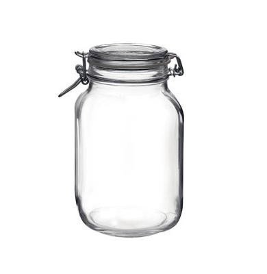 Grosses Einmachglas Vorratsdose Glasdose mit Bügelverschluss für 2 Liter