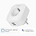 Produktbild Smart Plug Koogeek Intelligente Steckdose Alexa Wifi Steckdose mit 2 USB funktioniert mit Alexa und Google Home fernbedienbar Timer, Stromverbrauch messen,Energy Monitoring