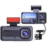 H98 Full HD 1080P Wi-fi Full HD 3 Camera In-Car Camera Car Security Camera Night Vision Front Back interior Recording IR LED