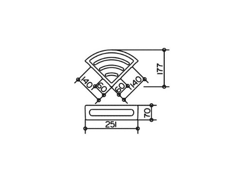 Keuco 11657010001 Elegance Eckschwa mmkorb 2-teilig verchromt/anthrazit - 2
