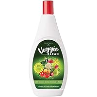Veggie Clean, Fruits and Vegetables Washing Liquid, Removes Germs, Chemicals, Waxes, No Soap, 100% Naturally Derived Cleaner, 400 ml
