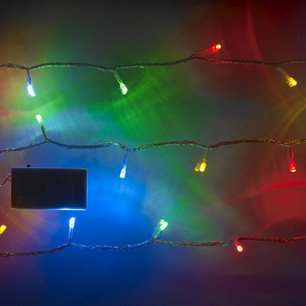 20er LED Lichterkette bunt batteriebetrieben, 8 Programme - 2