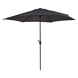sombrilla gris bugaboo Parasol de fibra de poliéster de 150 gramos por metro cuadrado y estructura de aluminio; tubo central de 34 mm de diámetro