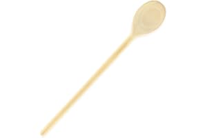 Fackelmann 056751 Cuillère à ragout, cuillère en bois avec un manche long, grande cuillère en bois, ustensile de cuisine, Bois, 30 x 4,5 cm