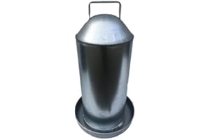 GENUINE PARASENE NEW GALVANISED METAL CHICKEN DRINKER WATER DISPENSER 4 GALLON HEN POULTRY MADE IN UK