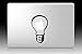 Price comparison product image Lightbulb MacBook Decal Matt Black 11" 13" 15" 17" air pro retina
