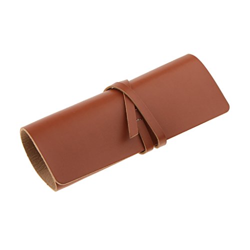 Preisvergleich Produktbild Sharplace Kunstleder Rasiermesser Tasche - Braun