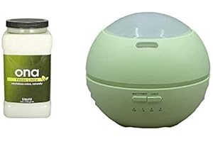 ONA Misting Dome & ONA liquids For Odour Neutralising Diffuser (Dome Green + Liquid Fresh Linen 3.27L)