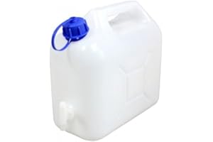 Unibos | V 10 5L Plastic Jerry Can With Tap | Water Carrier Container Water Bucket | BPA-Free | Water Tank For Camping, Hiking, Fishing, Picnic, BBQ, Travel & Play | Outdoor Indoor Use