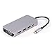 Produktbild USB C Hub 10 in 1 Typ C mit HDMI 4K Gigabit Ethernet RJ45 1080P VGA 3.5mm Audio Port 3 USB 3.0 SD/TF Kartenleser Typ C PD Ladegerät