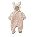 DINGANG Baby Cartoon Animal Hooded Warm Jumpsuits 0-2years