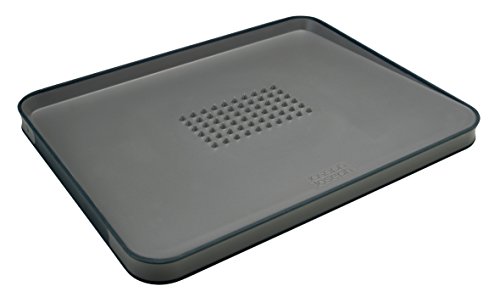 Joseph Joseph 60105 Multifunktionsschneidebrett Groß, kunststoff, 37,5 x 29,5 x 2,5 cm, grau