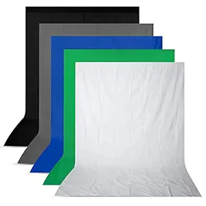 Boltove 8FTX12FT White,Black,Grey,Blue and Green Backdrop Background for Photography Photo Booth Backdrop for Photoshoot Background, television, video production and home decoration, weddings, parties, newborns, children, product photography,Screen Video, Curtain
