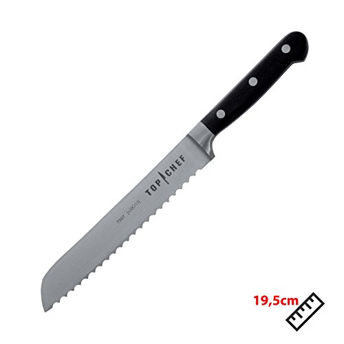 Chroma Sonderedition „Top Chef“ 7-teilig Profi Premium Messer-Set bestehend aus Messerblock mit Schärfer, Kochmesser, Santoku-Messer, Brotmesser, Allzweckmesser, Tranchiermesser, Schälmesser - 6
