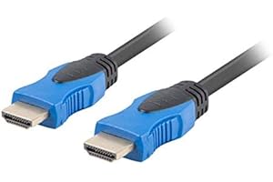 Lanberg CA-HDMI-20CU-0005-BK Kabel HDMI, Czarny/Niebieski, 0,5m