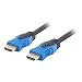Produktbild CABLE HDMI LANBERG CA-HDMI-20CU-0005-BK - CONECTORES MACHO/MACHO CHAPADOS EN ORO - RESOLUCION HASTA 3840*2160 - 0.5 METROS - NEGRO
