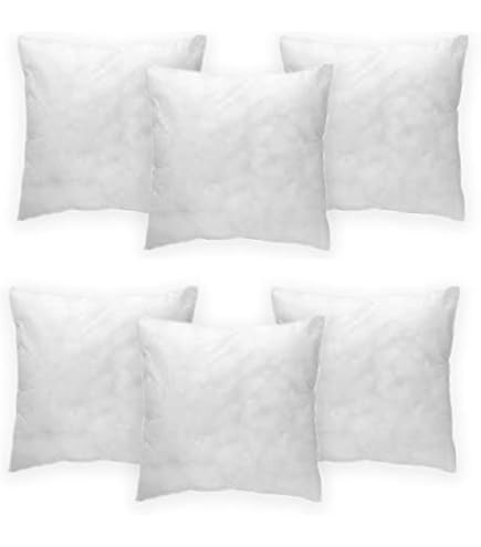 Set 6 Imbottiture Per Cuscini 40x40 Cm - Anima Anallergica Per Divano E Poltrona