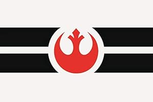 U24 Adesivo con bandiera dei ribelli dell'alleanza, 8 x 5 cm