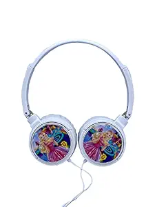 PLUSPOINT Kids Headphone with Different Themes | Funny Cute Cartoon Models for Girls with Wire | high Sound Quality | Premium Finish | No harm to Kids Ears
