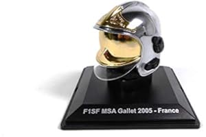 OPO 10 - Elmetto antincendio in Miniatura, Scala 1/5 (5 cm): F1SF MSA Gallet 2005 Francia (01)