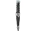Dress Sgian Dubh Stone Saltire Top (Blue) Chrome