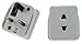 UK 2 Pin To 3 Pin 1A Fuse Adaptor Plug For Shaver / Toothbrush (1x, WHITE)