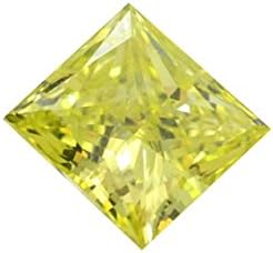 Princess Loose Diamond (1.01 Ct, Fancy Canary(Irradiated) Color, Vs1(clarity Enhanced) Clarity) IGL Certified