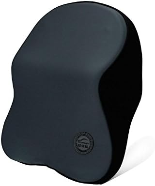 HZJ Everlasting Comfort 100% Pure Memory Foam Adjustable Straps For Car Or Office Chair Neck Pillow Multifunctional Memory Cotton Travel Head Pillow , gray