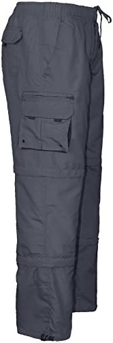 Fashionego 2k18Feb Mens 3 in 1 Elasticated Waist Summer Cargo Combat Trousers Lightweight Pants[Navy,XXL]