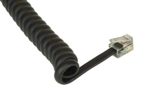 Preisvergleich Produktbild InLine Spiralkabel, RJ10 St / St, max. 4m, schwarz