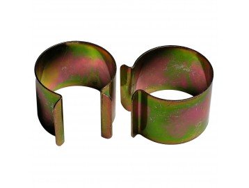 Bâches Direct Lot de 20 clips métal revêtement Zinc 30mm x 30mm pour serre