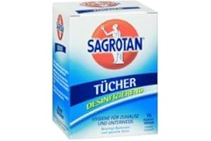 Sagrotan - Toallitas desinfectantes (15 unidades)