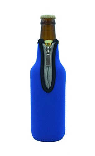 Bier Flaschenkühler, Case Wonder 4 Stück 11,6 Oz (330ml) Neopren Isoliert Klappbar Bierflaschen Kühler, Insulated Neopren-Klapp-Zipper Flaschenkühler Halten Sie Ihre Getränke Bier Cider Soft Drink Chilled für eine längere Zeit (Bunt) - 3