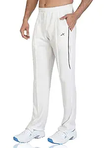 Vector X Striker Boys/Kids Cricket Track Pant/Trouser (White)