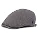 Produktbild Fenverk Herren Schirmmütze Neu Erwachsene Unisex Herren Damen Tweed Flache Kappe Komplett Gefüttert (A Dunkelgrau)