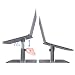 Produktbild Yoozon Laptop Ständer mit Lüfter, 360°drehbar Höhenverstellbar Notebook Ständer, Aluminium rutschfest Laptop Stand Universal Halter für Apple MacBook Dell Samsung HP ASUS alle Notebooks(Silbergrau)