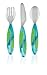 Munchkin Mighty Grip Utensil Set (Colors May Vary)