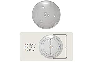 HOME EQUIPEMENT Plateau tournant diametre 280 mm 49PM010 pour Micro-ondes DAEWOO, NEFF, PANASONIC, SIEMENS