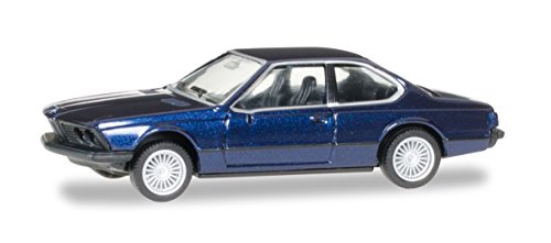 Preisvergleich Produktbild Herpa 038683 - BMW 635 CSI, Alpin / blau / metallic